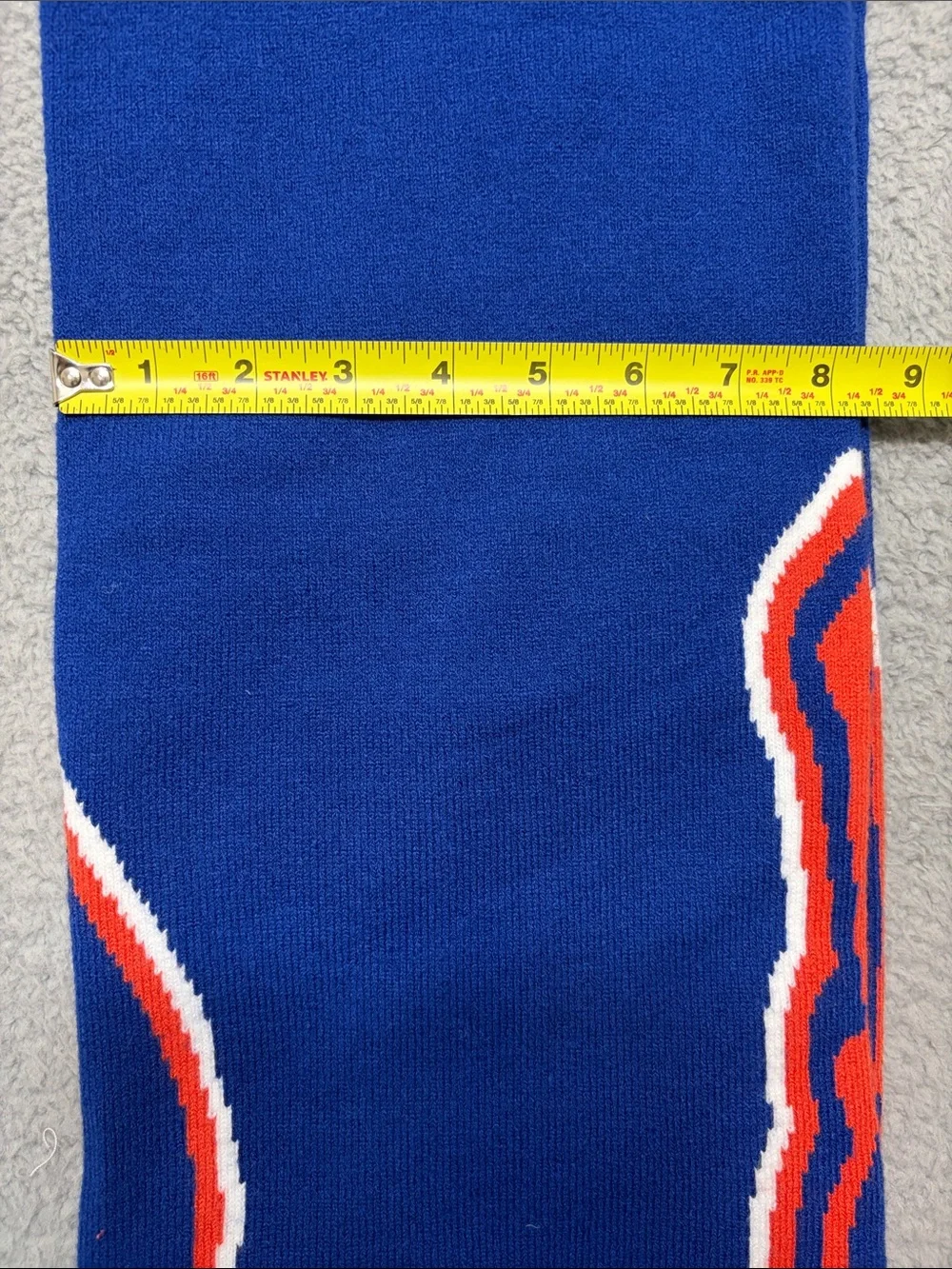 Boise State Broncos- Blue and Orange Horse Logo Team Scarf. One size.